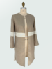 DOUBLE FACE WOOL COAT: BEIGE-IVORY