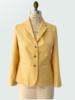 3 BUTTON CASHMERE BLAZER: YELLOW