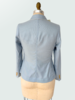 3 BUTTON CASHMERE BLAZER: LIGHT BLUE