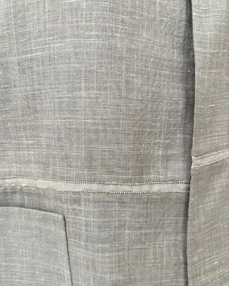 DOUBLE FACE JACKET W/ CHAIN DETAIL, GRAY