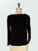 SWEATER WITH EMBELLISHED TIES, BLACK