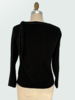 SWEATER WITH EMBELLISHED TIES, BLACK