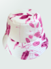 PRINTED COTTON BUCKET HAT: ORTENSIA: PINK