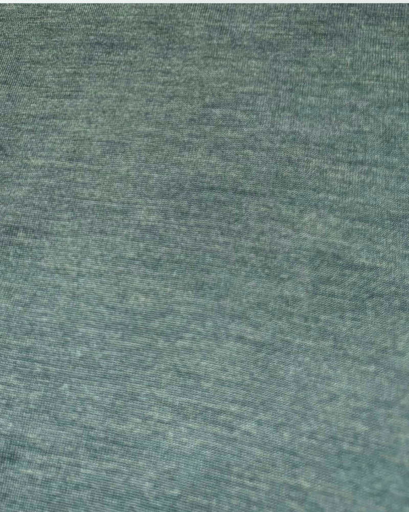 SUPERFINE LIGHT WEIGHT CREW SWEATER: FOREST