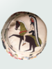 PRINTED SILK BUCKET HAT: NATIVE AMERICAN : BEIGE