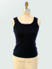CASHMERE CREW NECK TOP: NAVY