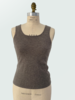 CASHMERE CREW NECK TOP: MUD