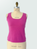 CASHMERE CREW NECK TOP: FUSHIA