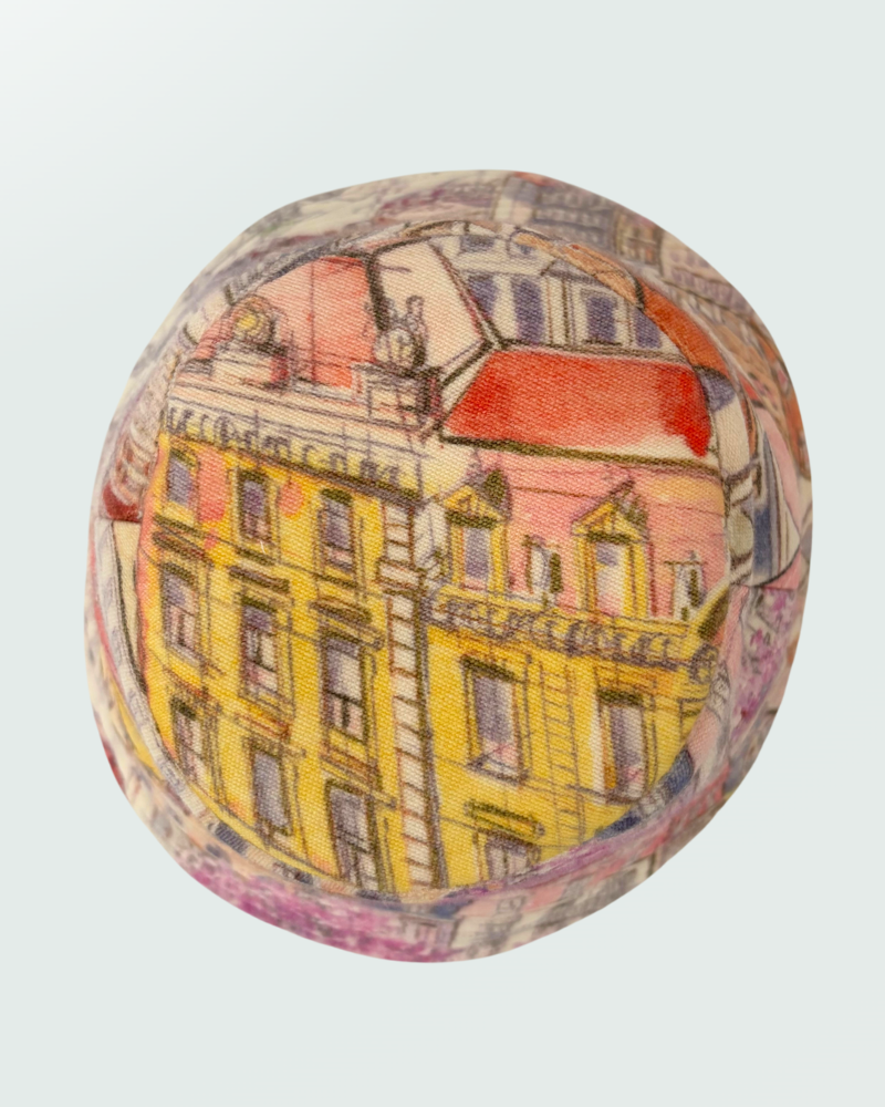 PRINTED BUCKET HAT: PARIS : PINK