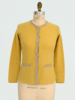 CASHMERE  2-TONES EMBELLISHED JACKET, SUN