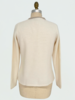 CASHMERE 2-TONES EMBELLISHED JACKET : IVORY