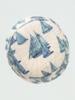 PRINTED SILK HAT: REGATTA : BLUE