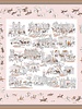CASHMERE PRINTED PONCHO: PALIO DI SIENA: PINK