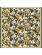 PRINTED CASHMERE SCARF: ZANZIBAR: BEIGE