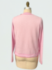 CASHMERE KNITTED CARDIGAN WITH CAPRI PRINT:PINK
