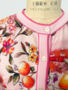 CASHMERE KNITTED CARDIGAN WITH CAPRI PRINT:PINK