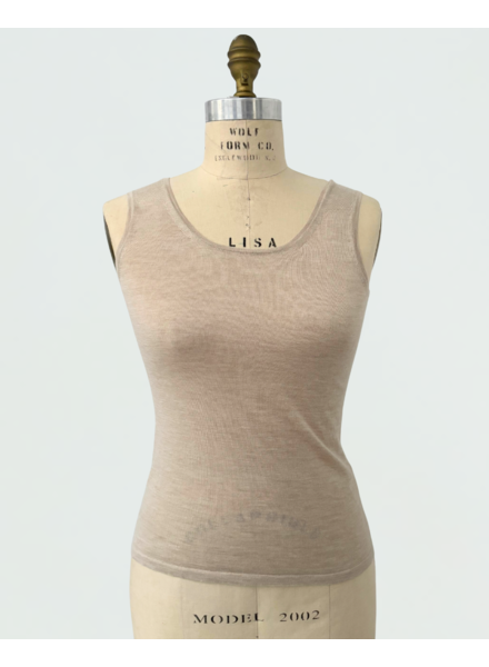 SUPERFINE CASHMERE SHELL - SAND