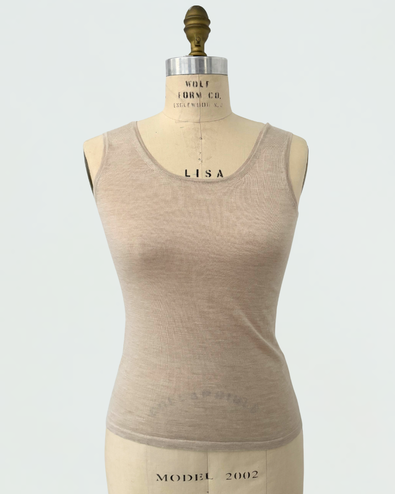 SUPERFINE CASHMERE SHELL - SAND
