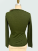 NECK WITH CABLE: SUPERFINE CASHMERE WITH KNIT CABLE: GREEN