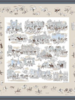 CASHMERE PRINTED SCARF: PALIO DI SIENA: BEIGE-BLUE