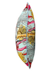 LINEN PILLOW CORAL: TURQUOISE 16"x20"