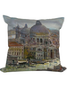 SILK PRINTED  PILLOW ON BOTH SIDE : VENICE MULTI PILLOW : 21" X 21"