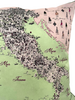SILK PRINTED PILLOW ON BOTH SIDE: 16" X 16": MAP OF ITALY