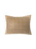 DUKE LEATHER BRAIDED PILLOW: 12" X 18": SAND-TAUPE