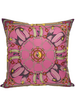 SILK PRINTED PILLOW ON BOTH SIDE: 16" X 16": STIRRUPS: FLAMINGO