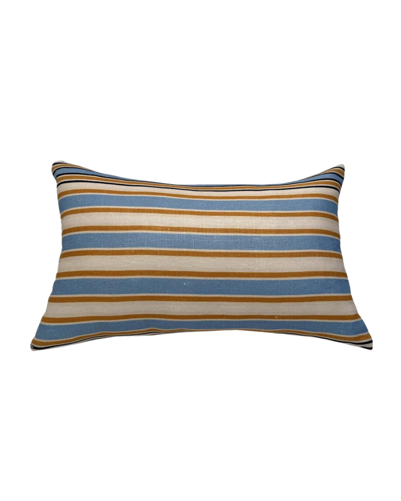 LINEN PILLOW POLO. PINK, 12"x18"