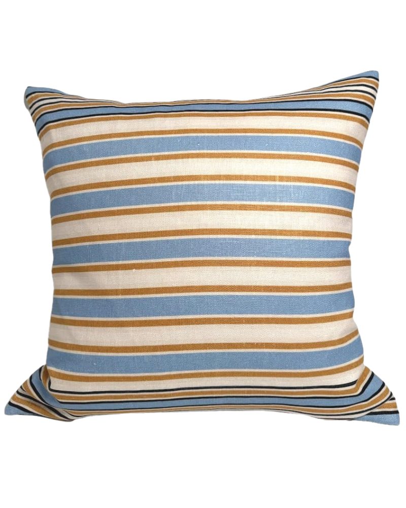 LINEN PILLOW POLO: PINK:21"x21"