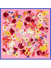 CASHMERE PRINTED SCARF: COSMO: PINK