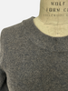 CASHMERE CREW NECK WITH JEWEL KNIT DETAIL: ANTHRACITE