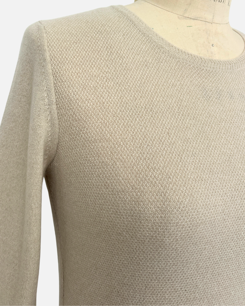CASHMERE CREWNECK: PEARL
