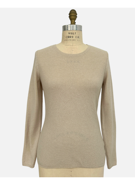 CASHMERE CREWNECK: PEARL