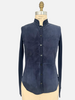 SUEDE JACKET-SHIRT, NAVY
