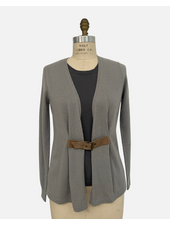 SWEATER WITH ATTACHED SHELL, STONE-SLATE