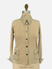 SHIRT WITH JACKET POCKETS: CAMEL
