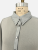 SHIRT WITH JACKET POCKETS: SILVER
