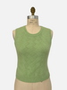 FRANCESCA BASKET WEAVE TANK TOP: APPLE