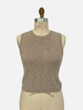 FRANCESCA BASKET WEAVE TANK TOP: BEIGE Copy