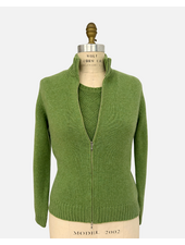 FRANCESCA BASKET WEAVE TWIN SET: KIWI