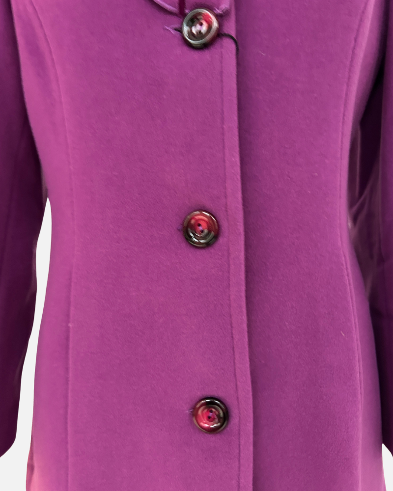 COCO, FLOWER COLLAR COAT, LIGHT PURPLE