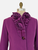 COCO, FLOWER COLLAR COAT, LIGHT PURPLE