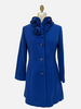 COCO, FLOWER COLLAR COAT, COBALT