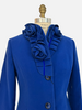 COCO, FLOWER COLLAR COAT, COBALT