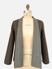 DBF REVERSIBLE JACKET, GRAY-BROWN SQUARE