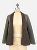 DBF REVERSIBLE JACKET, GRAY-BROWN SQUARE