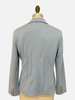 COTTON PIQUET 1 BUTTON BLAZER: LIGHT BLUE