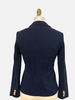 COTTON PIQUET 1 BUTTON BLAZER: NAVY